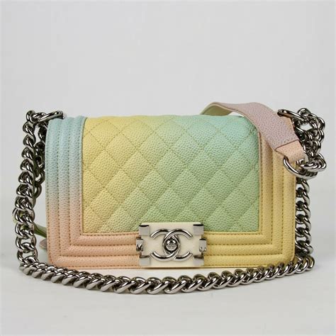 chanel le boy rainbow bag|chanel boy bag old medium.